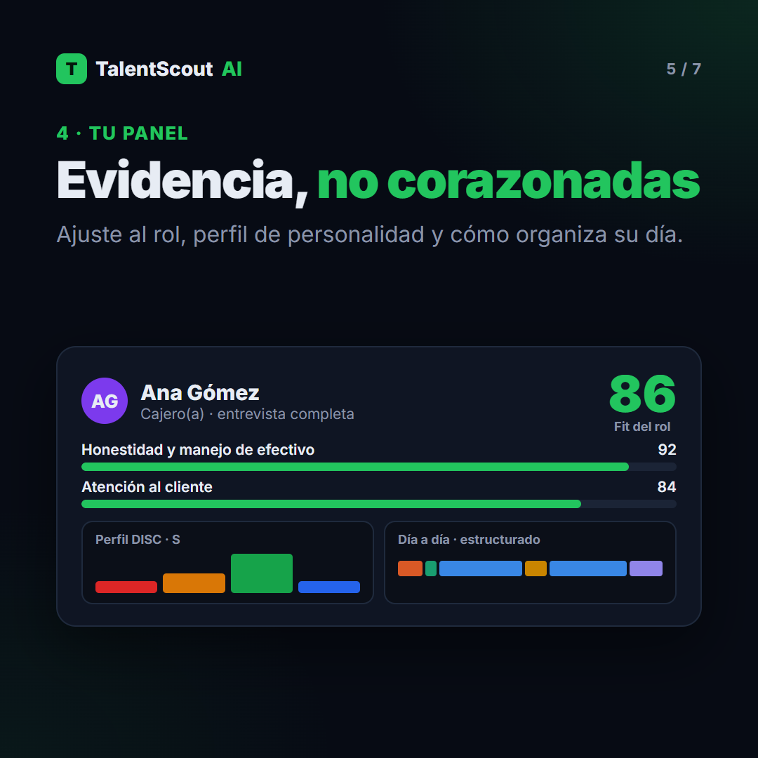 Evidencia, no corazonadas